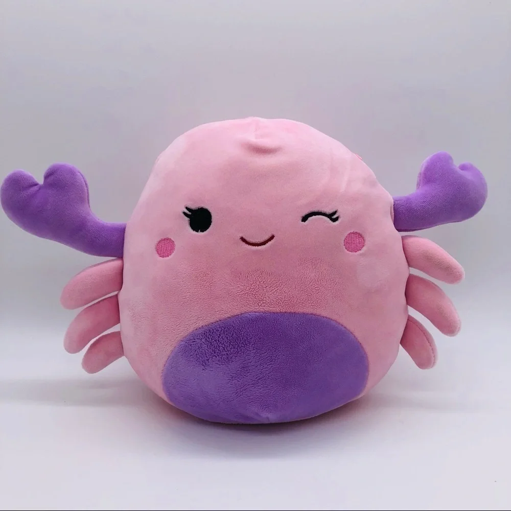 SQUISHMALLOWS - KIDS PINK AND PURPLE CRAB 9” HEIGHT